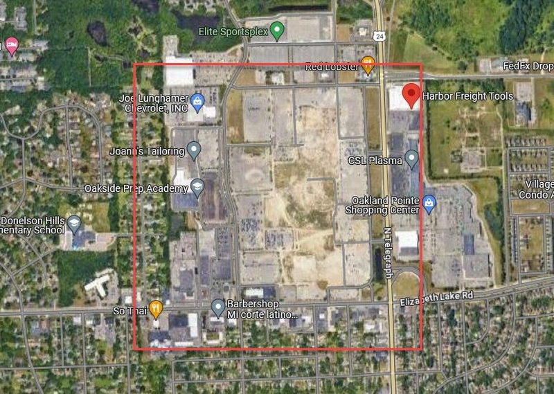 Summit Place Mall (Pontiac Mall) - 2023 Aerial - Gone